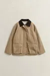 Gant Cotton Decker Jacket In Brown