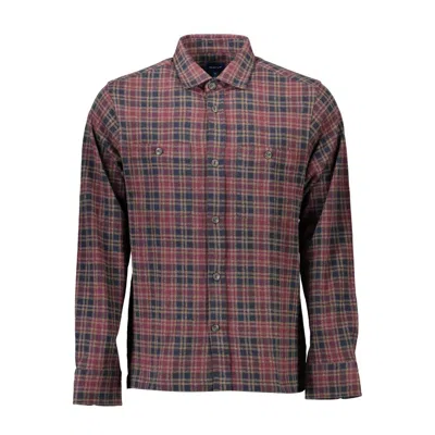 Gant Cotton Men's Shirt In Red