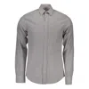 Gant White Cotton Shirt In Gray