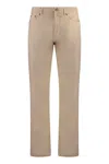 Gant Logo-patch Straight-leg Jeans In Gold
