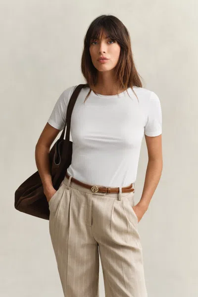 Gant Cotton T-shirt In White