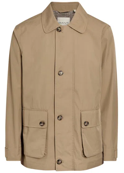 Gant Cotton-blend Barn Jacket In Nude