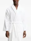 Gant Crest-embroidered Robe In White