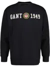 Gant Crest Shield Sweatshirt In Black