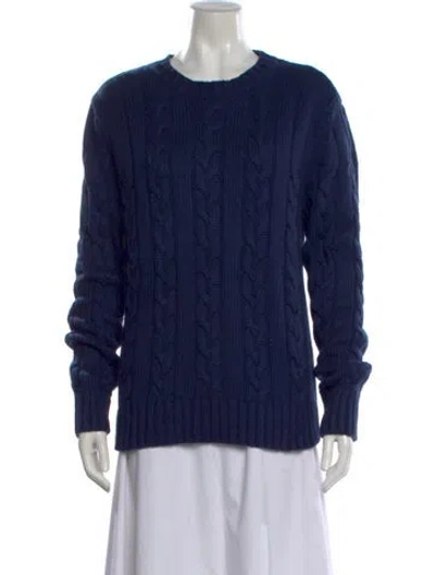Pre-owned Gant Crew Neck Sweater In Blue
