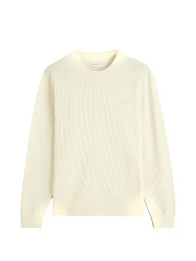 Gant Crew-neck Sweater In Gray