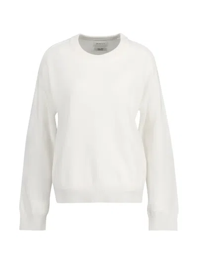 Gant Crewneck Knitwear In Neutral