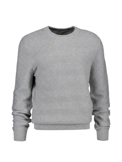 Gant Crew-neck Sweatshirt In Gray