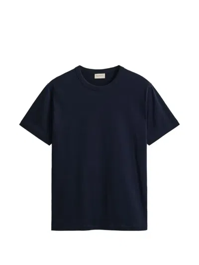 Gant Crew-neck T-shirt In Blau