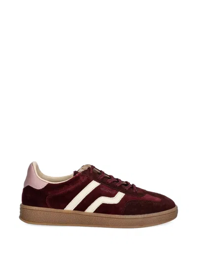 Gant Cuzima Striped Sneakers In Red
