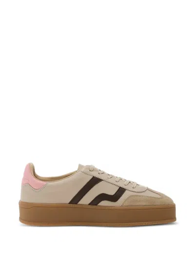 Gant Cuzmani Platform Paneled Sneakers In Brown