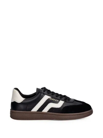 Gant Cuzmo Logo-print Panelled Sneakers In Black