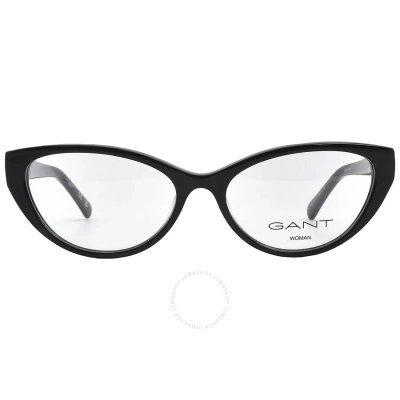 Gant Demo Cat Eye Ladies Eyeglasses Ga4142 001 54 In Black