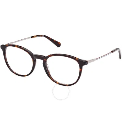 Gant Demo Oval Men's Eyeglasses Ga3259 052 52 In Black