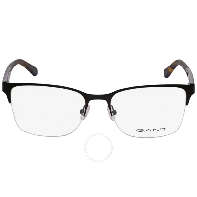Gant Demo Rectangular Men's Eyeglasses Ga3202 002 55 In Black