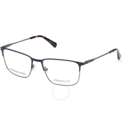Gant Demo Rectangular Men's Eyeglasses Ga3241 091 53 In Black