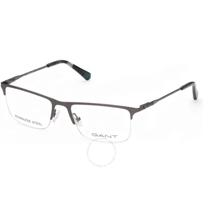 Gant Demo Rectangular Men's Eyeglasses Ga3243 009 55 In Gold