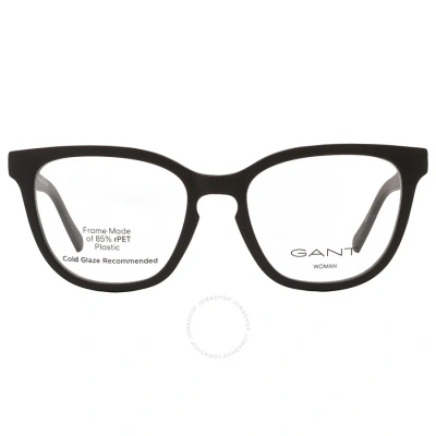 Gant Demo Square Ladies Eyeglasses Ga4138 001 53 In Black