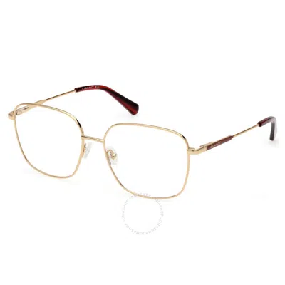 Gant Demo Square Ladies Eyeglasses Ga4145 030 56 In Gold