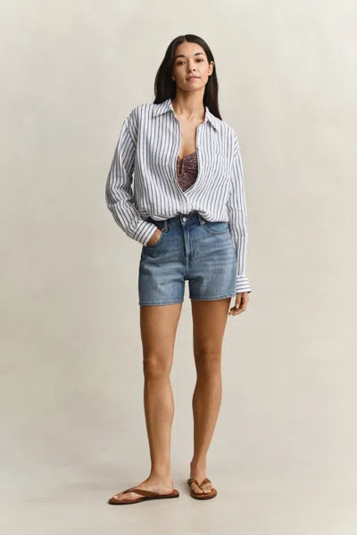 Gant Denim Shorts In Blue