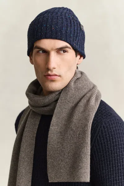 Gant Donegal Beanie In Evening Blue