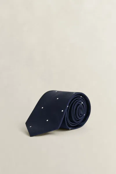 Gant Dot Tie In Blue