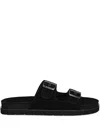 Gant Double-buckle Sandals In Black
