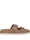 Gant Double-buckle Sandals In Brown