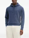 Gant Drawstring-detail Hoodie In Blue
