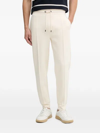 Gant Drawstring Pintuck Track Pants In Neutral