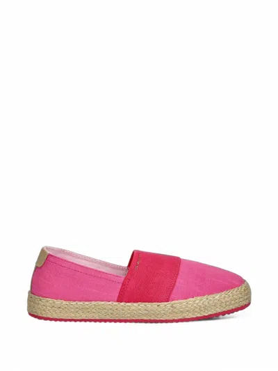 Gant Elasticated Jute Espadrilles In Pink