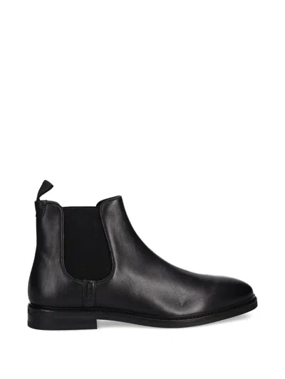 Gant Elasticated Pull Tab Boots In Black
