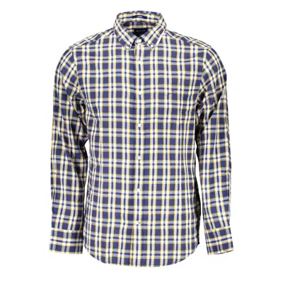 Gant Ele Blue Cotton Button-down Shirt In White