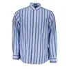 Gant Light Blue Cotton Men Shirt In Light Blue