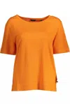 GANT ELEGANT LINEN TEE WITH WIDE WOMEN'S NECKLINE