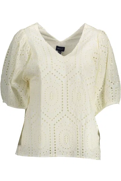 GANT ELEGANT ORGANIC COTTON V-NECK WOMEN'S TEE