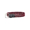 Gant Pink Cotton Belt In Red