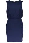 Gant Ele Sleeveless Zip-back Dress In Blue