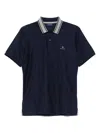 Gant Embroidered-logo Polo Shirt In Blue