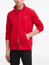 Gant Embroidered-logo Sweatshirt In Red