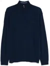 Gant Fine-knit Merino Sweater In Blue