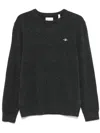 Gant Fine-knit Sweater In Grey
