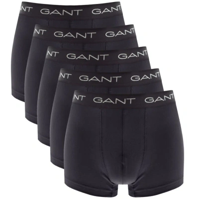 Gant Five Pack Basic Trunks Navy