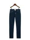 Gant Five-pockets Denim Jeans In Blue