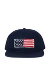 Gant Flag-patch Baseball Cap In Blue