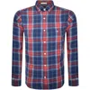 Gant Flannel Check Regular Fit Shirt Blue In Blue