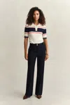 Gant Flared Nautical Pants In Blue