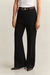 Gant Flared Slacks In Black