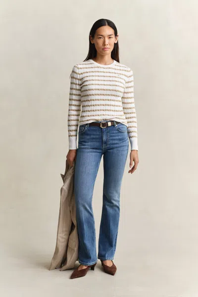 Gant Flared Stretch Jeans In Blue