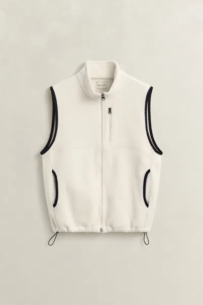 Gant Fleece Vest In White